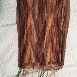 Silk embellished rectangular scarf